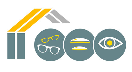 Optical service logo in vector quality.