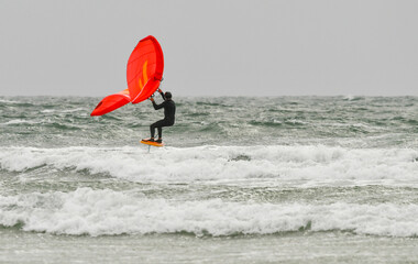 Vol en wing foil