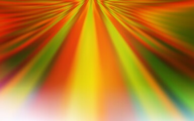 Obraz premium Light Green, Yellow vector blurred template.