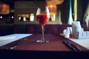 abstract background, restaurant concept blurred background evening food fork, knife, cutlery, table setting