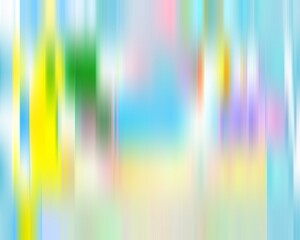 Multicolored bokeh on sky blue background. Defocused blurred shimmering multicolored glitter on blue background. Smooth gradient multicolor banner with colored mesh design. 3d illustration.