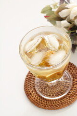 Japanese Saki, Iced Umeshu plum wine
