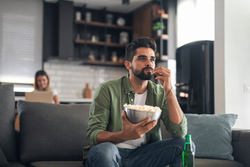 Good looking guy having a day off