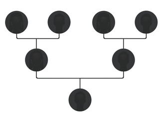 Family tree avatar. vector illustration