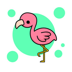 Cute flaminggo