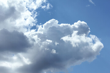 Obraz na płótnie Canvas bright cumulus cloud and blue sky