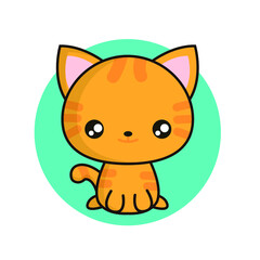 Kawaii ginger cat