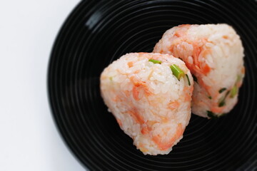 Japanese food, salmon fish and rice bowl 