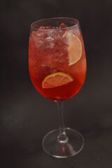 glass of red wine