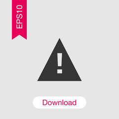 Alert icon isolated on background. Caution symbol modern, simple, vector, icon for website design, mobile app, ui. Vector Illustration