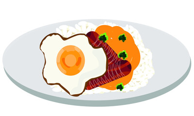 egg on a plate