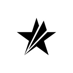 Modern vector graphic of star logo, Perfect for any company or business icon.