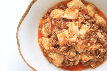 Chinese food, maps tofu in bowl for comfort food