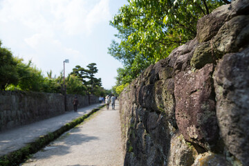 島原武家屋敷の石垣