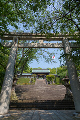 諏訪神社の長坂と大門