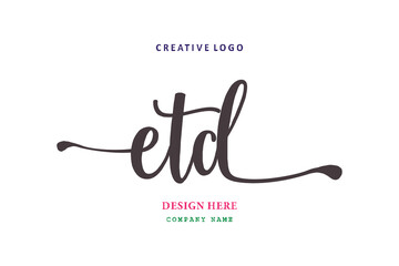 ETD lettering logo is simple, easy to understand and authoritative