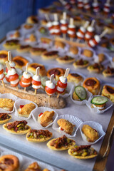 Delicious appertizer catering food