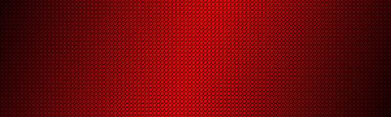 Red abstract textured circular header. Modern circle geometric texture backbground. Vector pattern banner