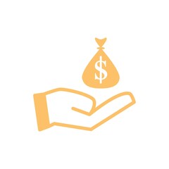 Pay Flat Icon Vector Logo Template Illustration