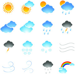 Meteorology Icons set.