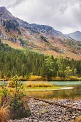 Medial Multinskiye lake. Altai mountains, Russia