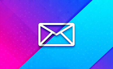 Email icon smart energetic abstract banner background illustration