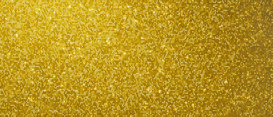 Christmas gold background, glitter golden shine and shimmer pattern. Golden glittery sequins and gold shiny confetti backdrop, Xmas card foil shimmer and tinsel gleam light effect - obrazy, fototapety, plakaty