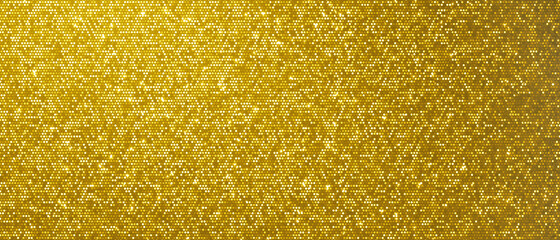 Christmas gold background, glitter golden shine and shimmer pattern. Golden glittery sequins and gold shiny confetti backdrop, Xmas card foil shimmer and tinsel gleam light effect