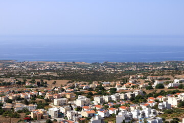 Obraz premium City view above Paphos, Cyprus 2020