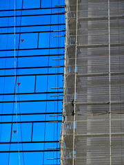 Obraz premium ビル建築の養生ネット