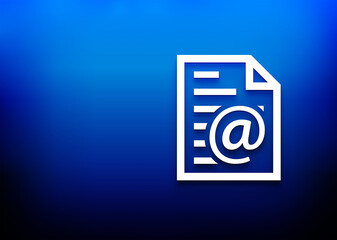 Email address page icon electric blue abstract design background illustration