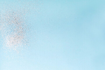 blue glitter background for text