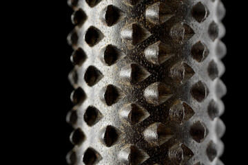 Wood carving rotary rasp texture