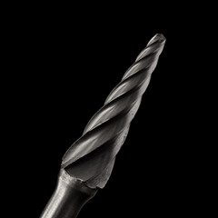 Twist drill bit close-up