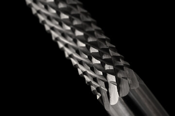 Rotary file burr texture