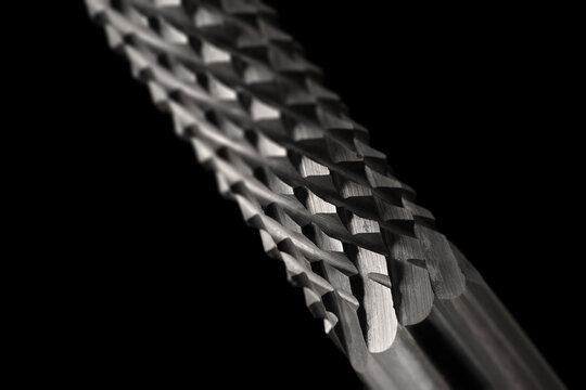 Rotary file burr texture