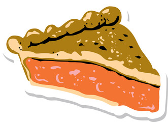 Piece of cake, vector illustration
