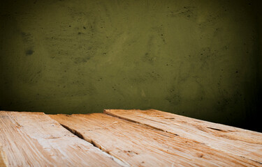 Old wooden barrel on a brown background