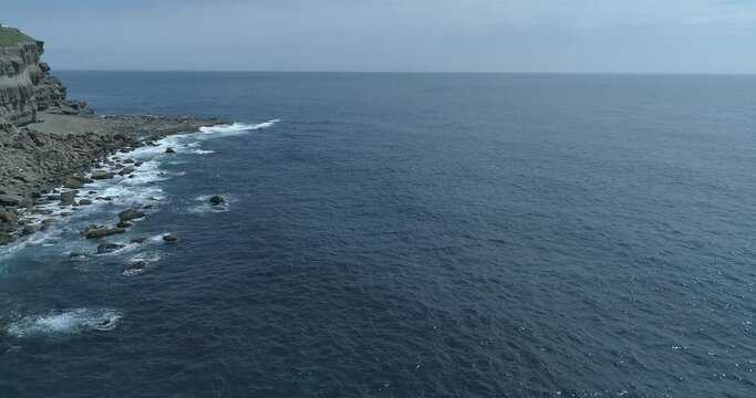 April 23, 2018, BiTou Cape lighthouse in the northeast corner of Taiwan, New Taipei City.