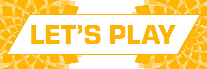 Lets Play Yellow Circular Floral Left Right 