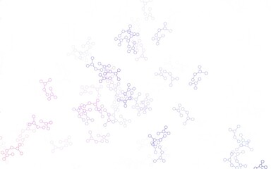 Light Purple, Pink vector template with artificial intelligence structure.