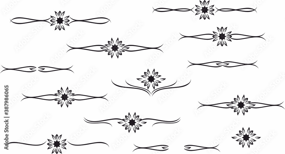 Poster decorative element divider separator pattern
