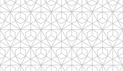 The geometric pattern with lines. Seamless vector background. White and gray texture. Graphic modern pattern. Simple lattice graphic design.