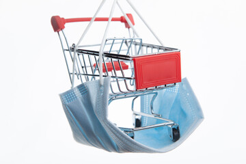 image of trolley mask white background 