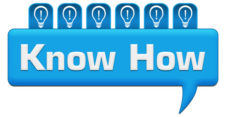 Know How Blue Comment With Bulbs On Top 