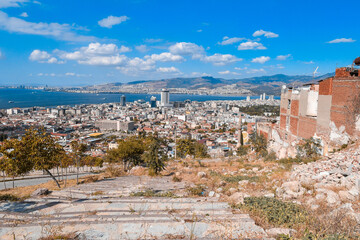 view of the city from a high mountain