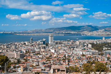 view of the city from a high mountain