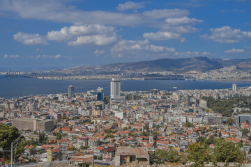 view of the city from a high mountain
