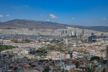 view of the city from a high mountain
