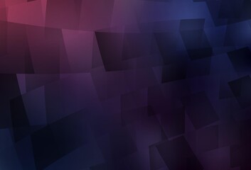 Obraz premium Dark Purple vector texture in rectangular style.